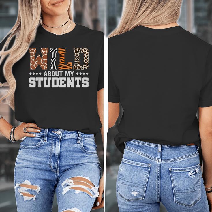 Wild About My Students Shirt Animals Teacher Women's T-Shirt, funny design Wild About My Students Shirt Animals Teacher Women's T-Shirt, funny design