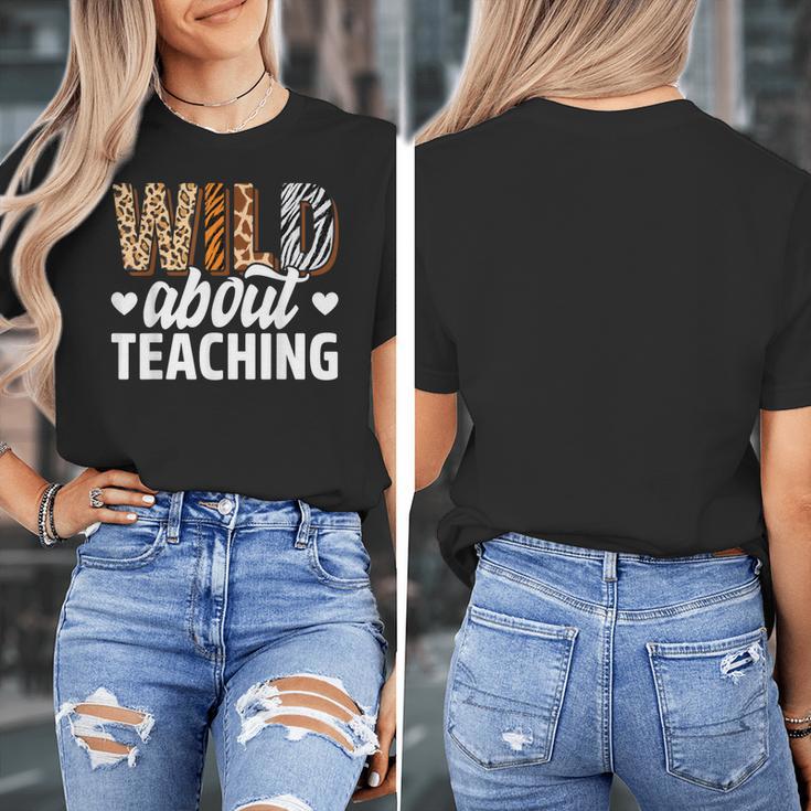 Wild About Teaching Teacher Teaching Back To School Women's T-Shirt, funny design Wild About Teaching Teacher Teaching Back To School Women's T-Shirt, funny design