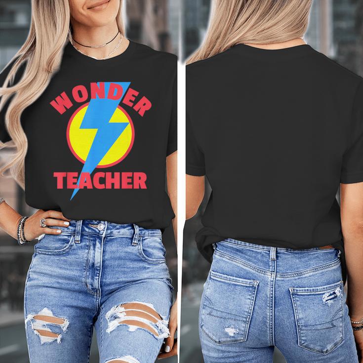 Wonder Teacher Teacher Halloween Tshirt Women's T-Shirt, funny design