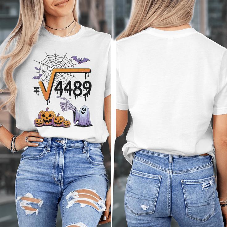 4489 Square Root 67 Math Teacher Halloween Costume Professor Women's T-Shirt, funny design 4489 Square Root 67 Math Teacher Halloween Costume Professor Women's T-Shirt, funny design