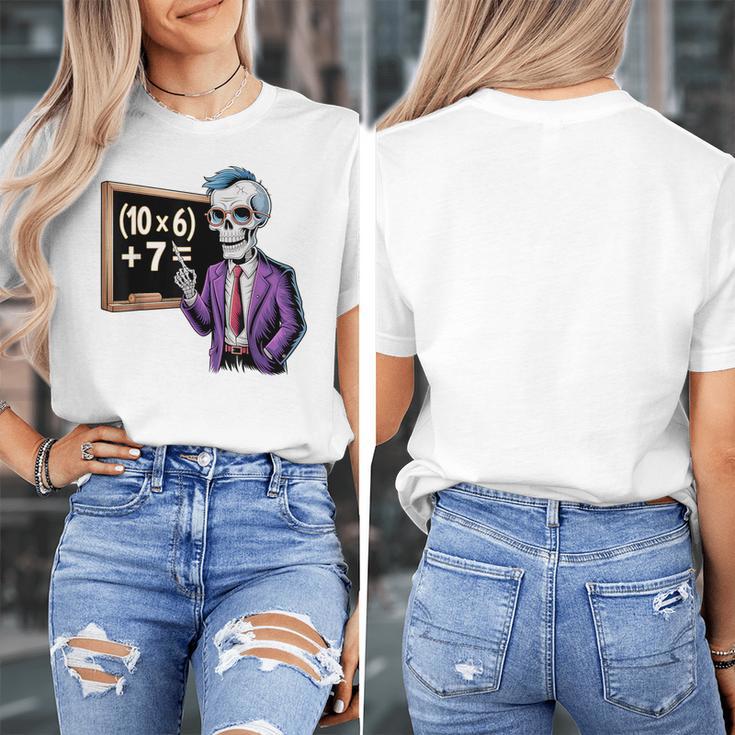 67 Math Teacher Meme Brainrot Six Seven Halloween Equation Women's T-Shirt, funny design 67 Math Teacher Meme Brainrot Six Seven Halloween Equation Women's T-Shirt, funny design