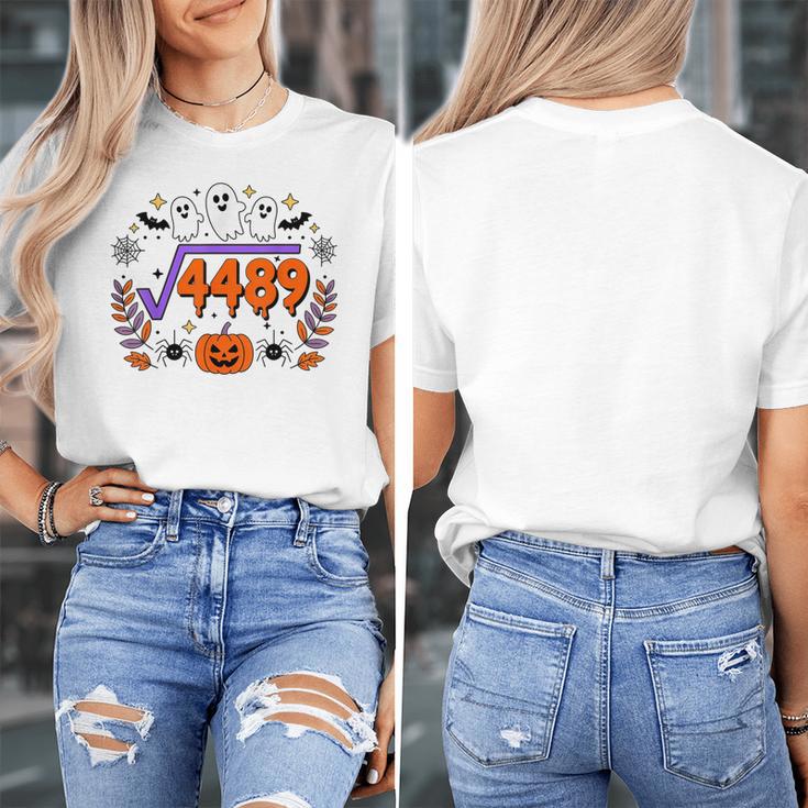 67 Meme Square Root 4489 Teen Six Seven Slang Math Teacher Women's T-Shirt, funny design 67 Meme Square Root 4489 Teen Six Seven Slang Math Teacher Women's T-Shirt, funny design