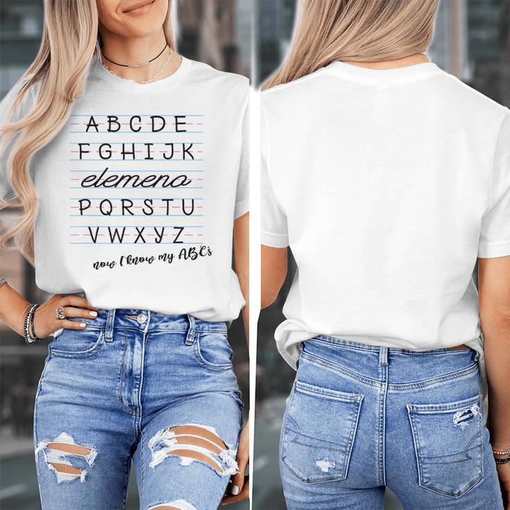 ABC Elemeno Shirt Alphabet Kindergarten Preschool Teacher Women's T-Shirt, funny design ABC Elemeno Shirt Alphabet Kindergarten Preschool Teacher Women's T-Shirt, funny design