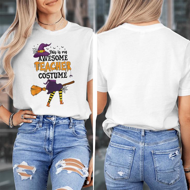 This Is My Awesome Teacher Costume Halloween Witch Women's T-Shirt, funny design This Is My Awesome Teacher Costume Halloween Witch Women's T-Shirt, funny design