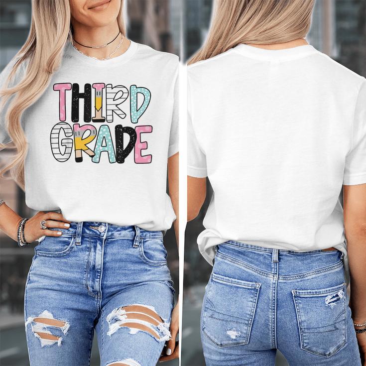 Back To School Third Grade Teacher First Day Of 3rd Grade Women's T-Shirt, First Grade Teacher Gifts, funny design