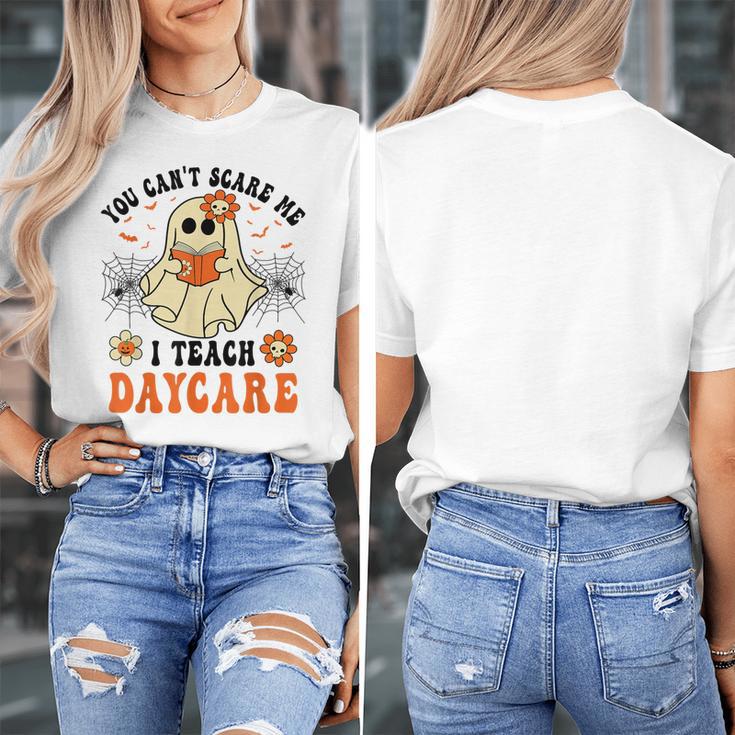 You Can't Scare Me I Teach Daycare Teacher Halloween Ghost Women's T-Shirt, funny design You Can't Scare Me I Teach Daycare Teacher Halloween Ghost Women's T-Shirt, funny design