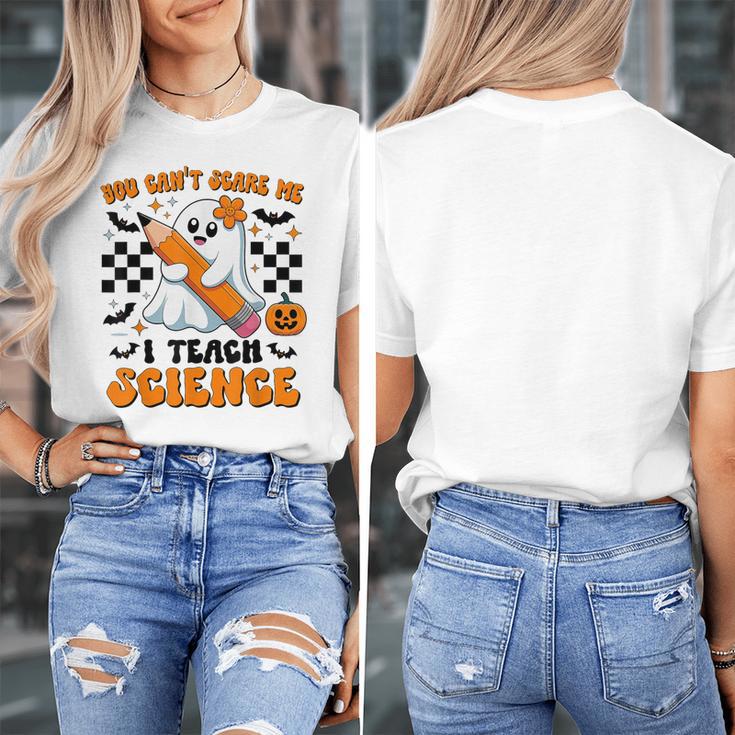 You Can't Scare Me I Teach Science Retro Teacher Halloween Women's T-Shirt, Science Teacher Gifts, funny design You Can't Scare Me I Teach Science Retro Teacher Halloween Women's T-Shirt, Science Teacher Gifts, funny design