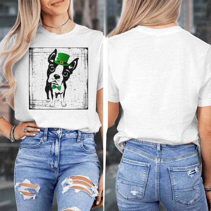 Cool Saint Patrick's Boston Terrier T Shirt For Dogs Lovers Women's T-Shirt, funny design