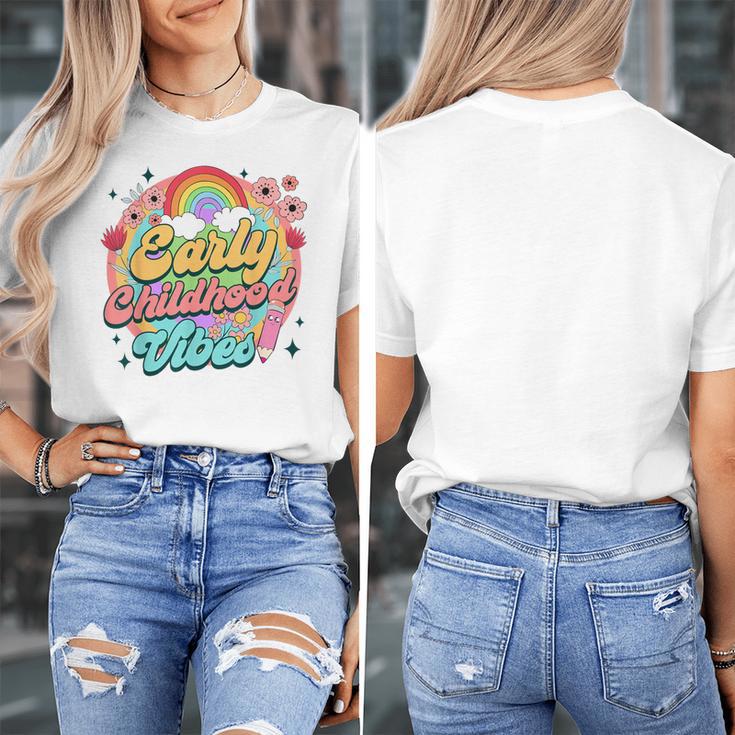 Daycare Teacher Daycare Provider Early Childhood Vibes Women's T-Shirt, funny design Daycare Teacher Daycare Provider Early Childhood Vibes Women's T-Shirt, funny design