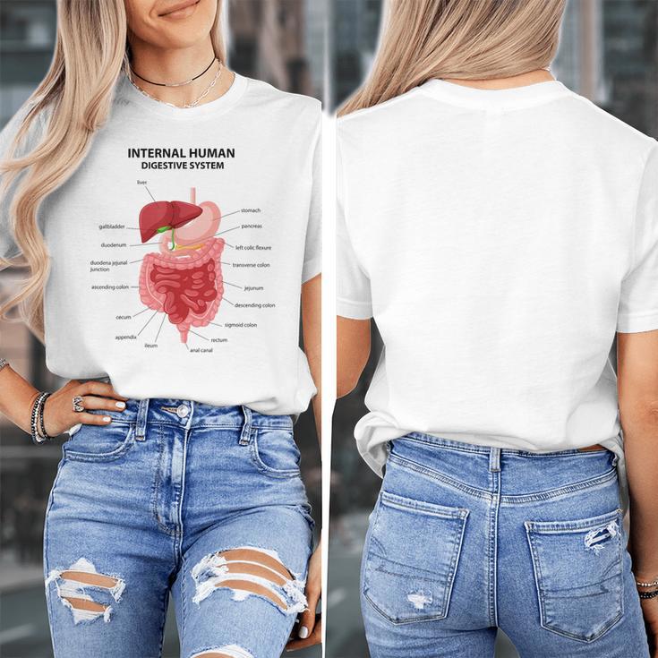 Digestive System Anatomy Anatomical Biology Teacher Men Women Women's T-Shirt, funny design