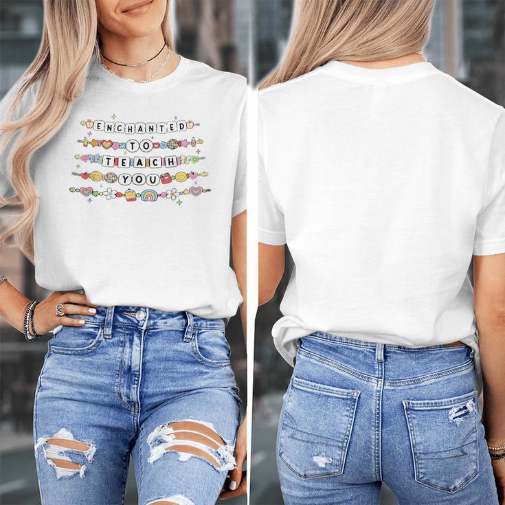 Enchanted To Teach You Friendship Bracelet Teacher Girl Kids Women's T-Shirt, funny design Enchanted To Teach You Friendship Bracelet Teacher Girl Kids Women's T-Shirt, funny design