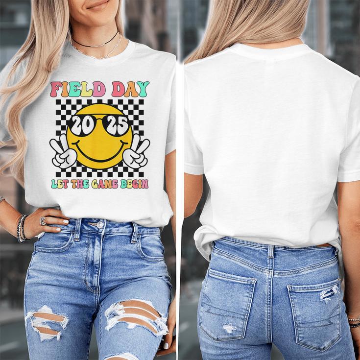 Field Day 2025 Let The Games Begin Yellow Team Teachers Kids Women's T-Shirt, funny design Field Day 2025 Let The Games Begin Yellow Team Teachers Kids Women's T-Shirt, funny design