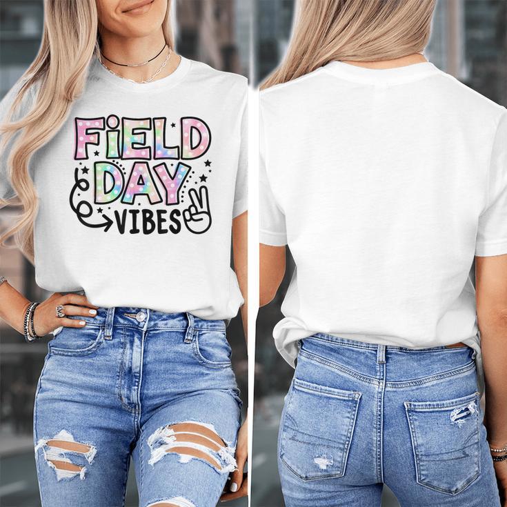 Field Day Vibes For Teacher Kids Happy Field Day 2025 Women's T-Shirt, funny design Field Day Vibes For Teacher Kids Happy Field Day 2025 Women's T-Shirt, funny design