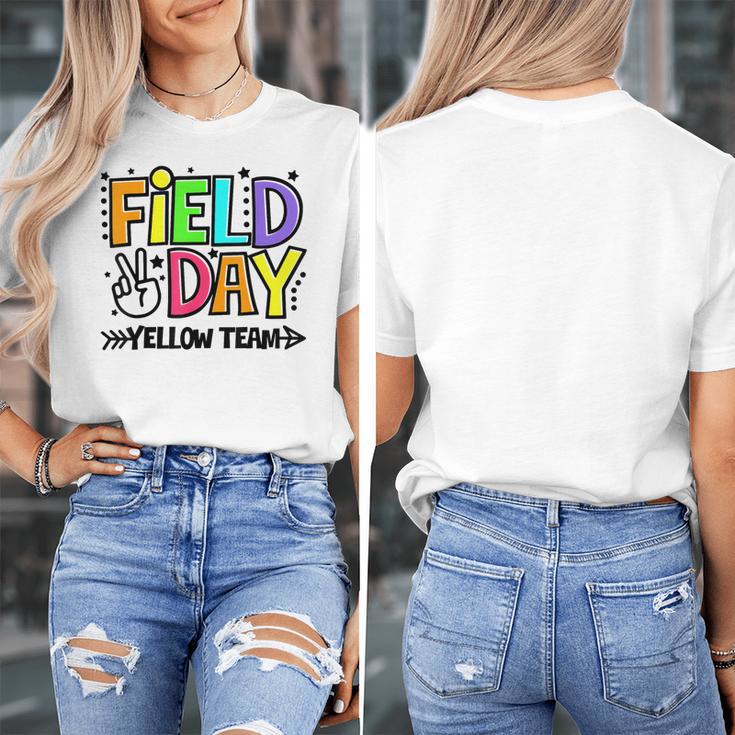 Field Day Yellow Team For Teacher Kids Field Day Games Women's T-Shirt, funny design