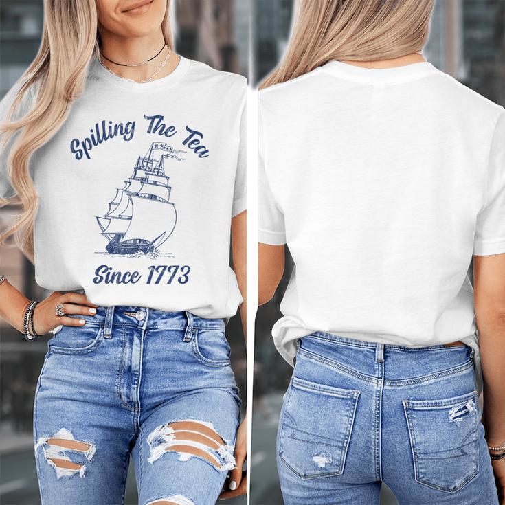 Fun 4th Of July Spilling The Tea Since 1773 History Teacher Women's T-Shirt, History Teacher Gifts, funny design Fun 4th Of July Spilling The Tea Since 1773 History Teacher Women's T-Shirt, History Teacher Gifts, funny design