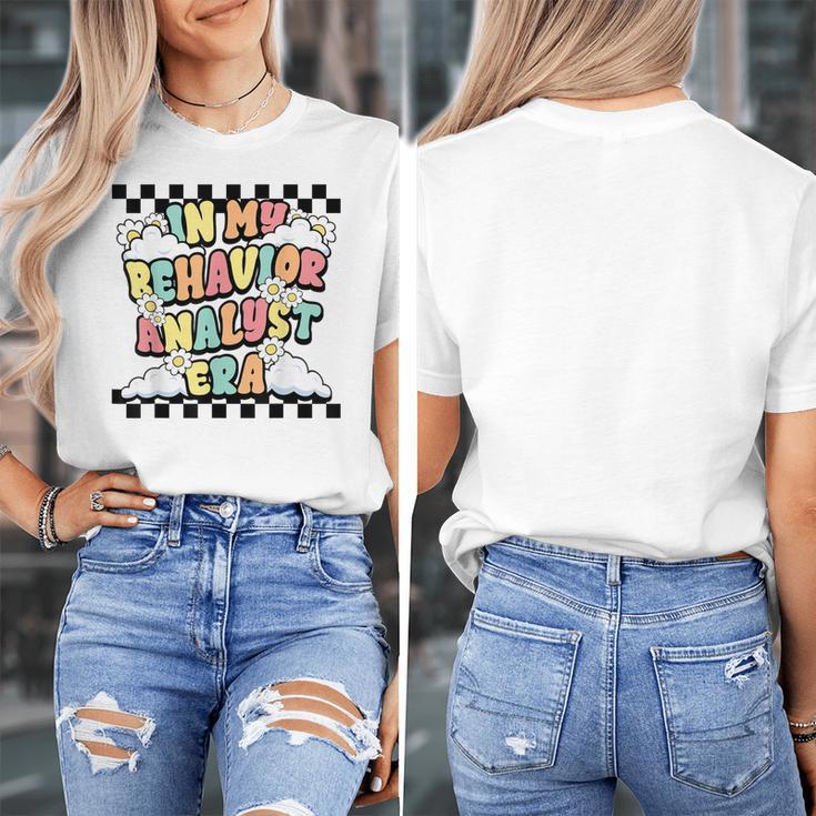 Groovy ABA RBT Therapist In My Behavior Analyst Era Teacher Women's T-Shirt, Groovy Teacher Gifts, funny design
