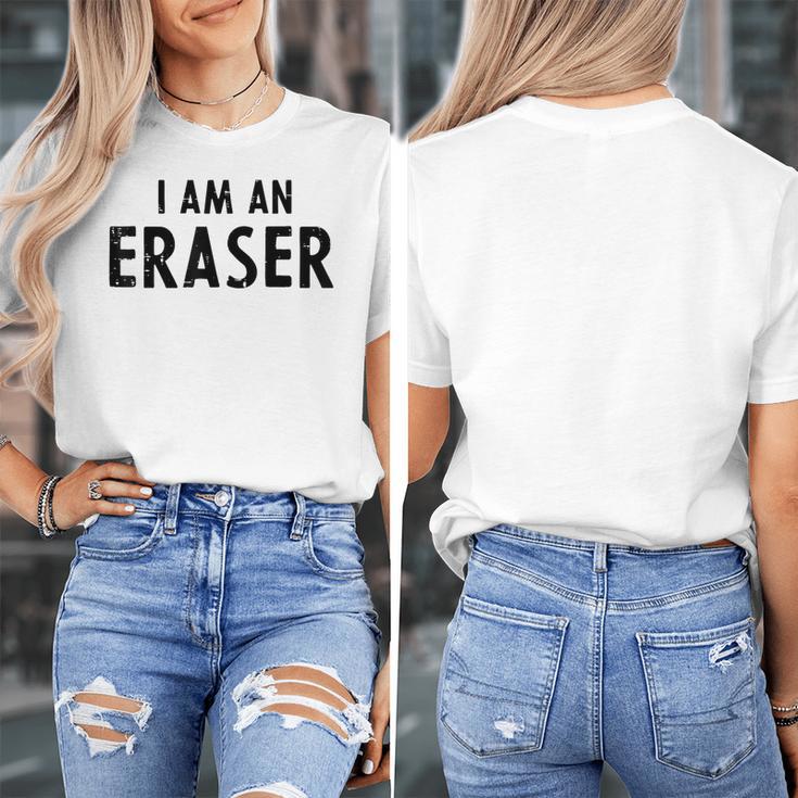 Halloween Teacher Im An Eraser Costume Kids Men Women Women's T-Shirt, funny design Halloween Teacher Im An Eraser Costume Kids Men Women Women's T-Shirt, funny design