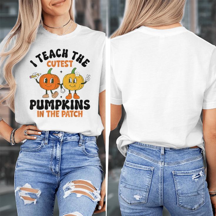 Halloween Teacher I Teach The Cutest Pumpkins In The Patch Women's T-Shirt, funny design Halloween Teacher I Teach The Cutest Pumpkins In The Patch Women's T-Shirt, funny design
