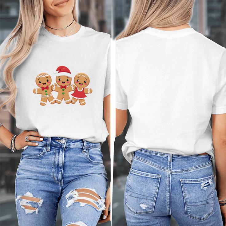 Hanging With My Cookies Gingerbread Christmas Teacher Xmas Women's T-Shirt, funny design