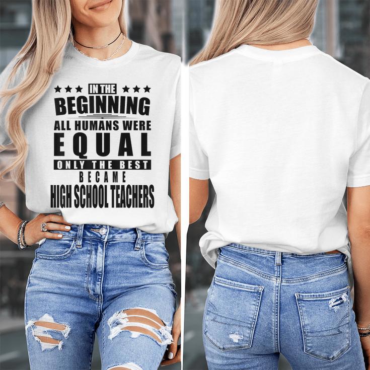 High School Teacher Personalized Women's T-Shirt, funny design