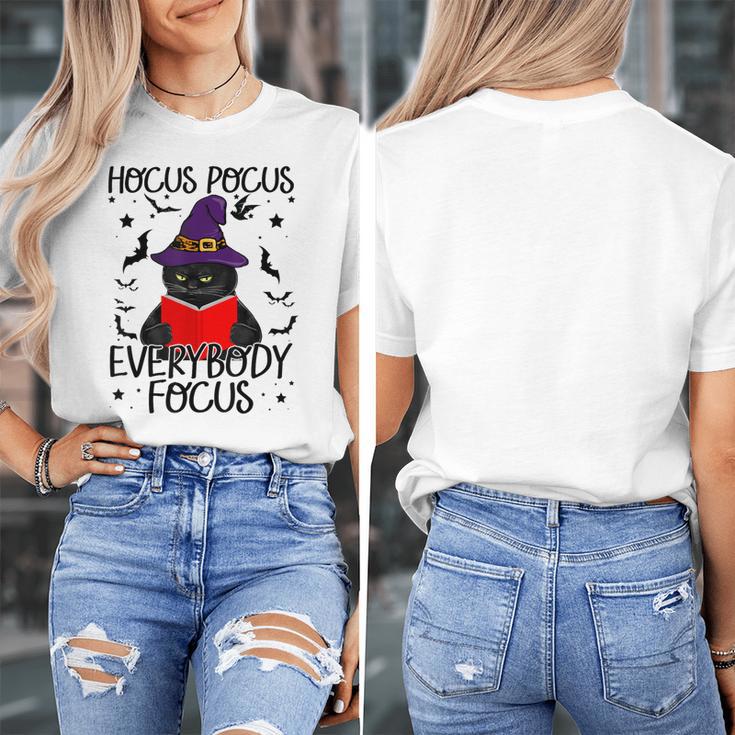 Hocus Pocus Everybody Focus Halloween Teacher For Men Women Women's T-Shirt, funny design Hocus Pocus Everybody Focus Halloween Teacher For Men Women Women's T-Shirt, funny design