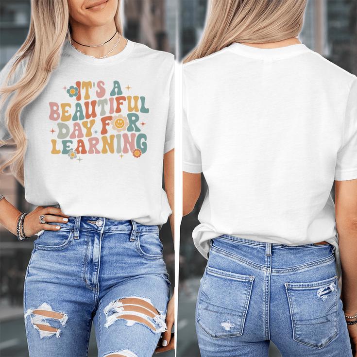 It's a Beautiful Day For Learning Teacher Students Men Women Women's T-Shirt, funny design It's a Beautiful Day For Learning Teacher Students Men Women Women's T-Shirt, funny design
