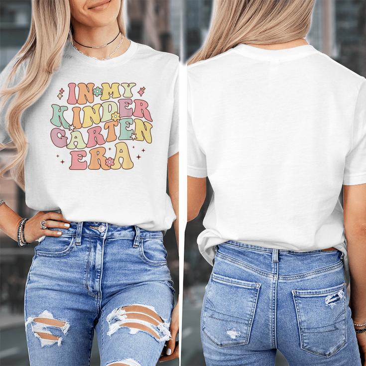 In My Kindergarten Era Retro Back To School Teacher Student Women's T-Shirt, funny design
