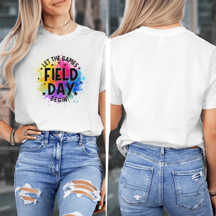 Let The Games Begin Field Day Fun Day Teachers Boys Girls Women's T-Shirt, funny design