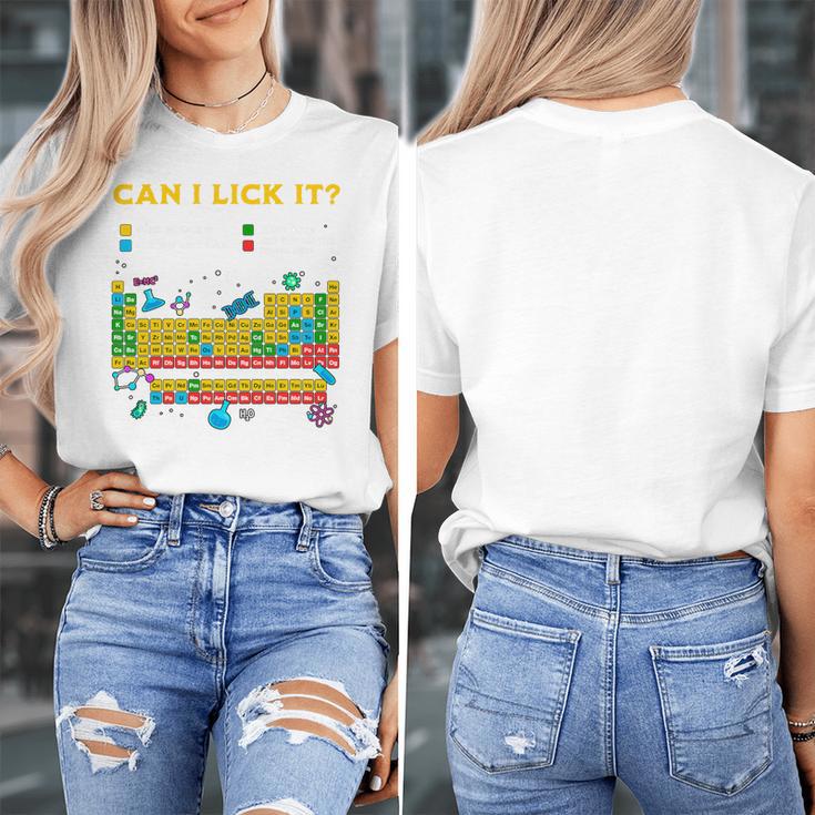 Can I Lick It Periodic Table Science Teacher Student Premium Tri-Blend Women's T-Shirt, Science Teacher Gifts, funny design Can I Lick It Periodic Table Science Teacher Student Premium Tri-Blend Women's T-Shirt, Science Teacher Gifts, funny design