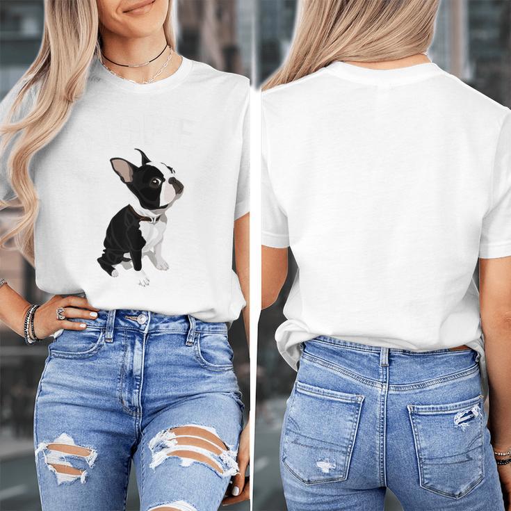 Love NOPE Boston Terrier Dog Lover Women's T-Shirt, funny design