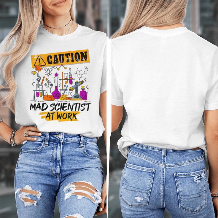 Mad Scientist Halloween Costume Science Teacher Women's T-Shirt, Science Teacher Gifts, funny design