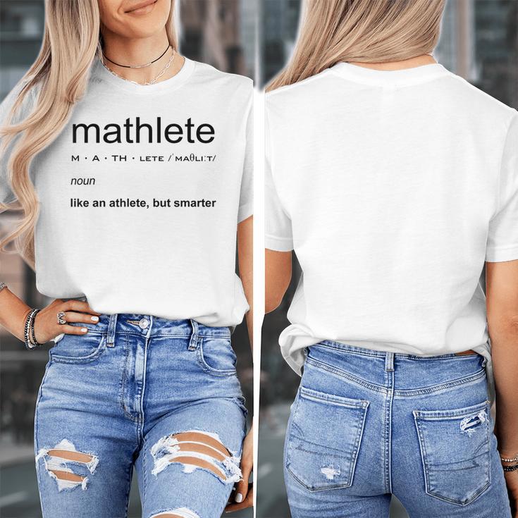 Mathlete Definition Math Math Teacher Nerd Geek Men Women Girls Kids Women's T-Shirt, funny design Mathlete Definition Math Math Teacher Nerd Geek Men Women Girls Kids Women's T-Shirt, funny design