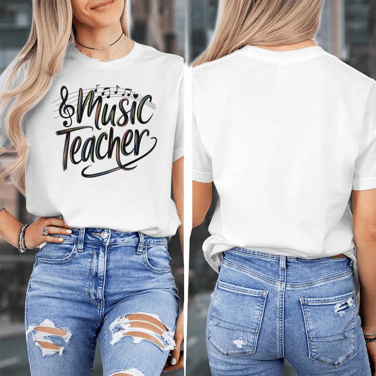 Music Teacher For Women Elementary First Day Of School Women's T-Shirt, funny design Music Teacher For Women Elementary First Day Of School Women's T-Shirt, funny design