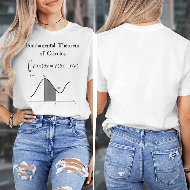 Nerdy Fundamental Theorem Of Calculus Math Teacher Geek Women's T-Shirt, funny design