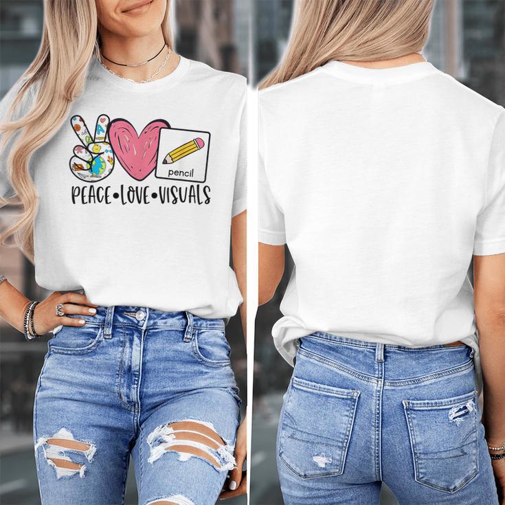 Peace Love Visuals Special Education Teacher Dream Team Women's T-Shirt, funny design Peace Love Visuals Special Education Teacher Dream Team Women's T-Shirt, funny design