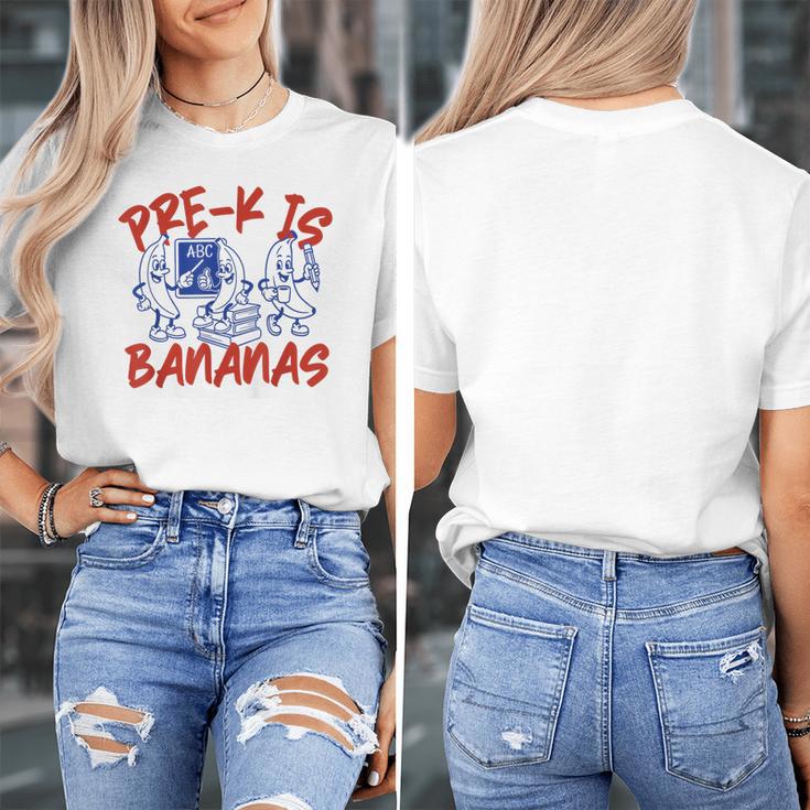 Pre-K Is Bananas Teacher Back To School Chaos Coordinator Women's T-Shirt, funny design Pre-K Is Bananas Teacher Back To School Chaos Coordinator Women's T-Shirt, funny design