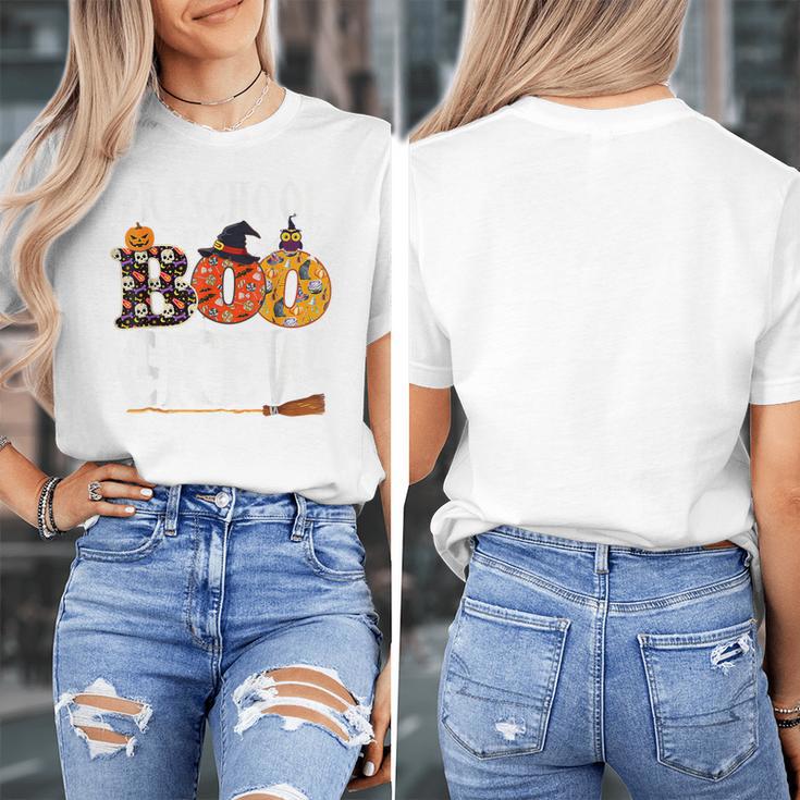 Preschool Boo Crew Teacher Halloween Women's T-Shirt, funny design Preschool Boo Crew Teacher Halloween Women's T-Shirt, funny design
