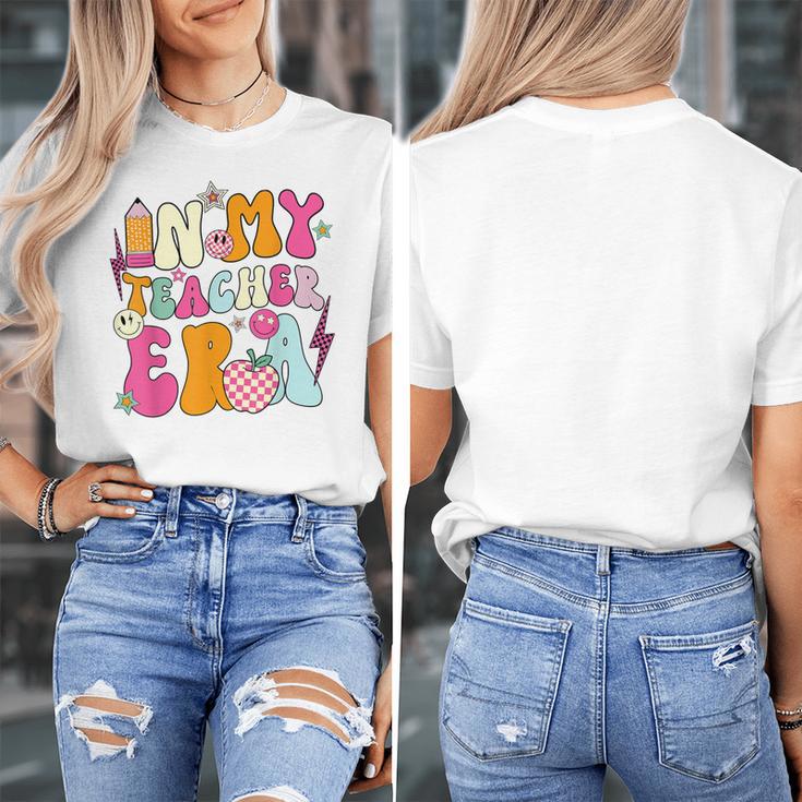 Retro Groovy In My Teaching Era Best Teacher Appreciation Women's T-Shirt, Groovy Teacher Gifts, funny design Retro Groovy In My Teaching Era Best Teacher Appreciation Women's T-Shirt, Groovy Teacher Gifts, funny design