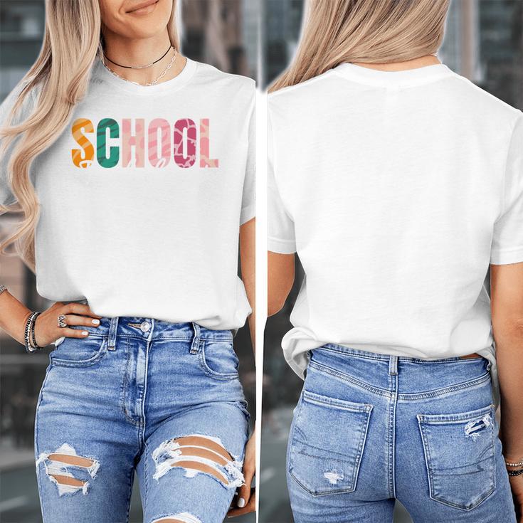 School Psychologist Rainbow Psychology Teacher Women's T-Shirt, funny design School Psychologist Rainbow Psychology Teacher Women's T-Shirt, funny design
