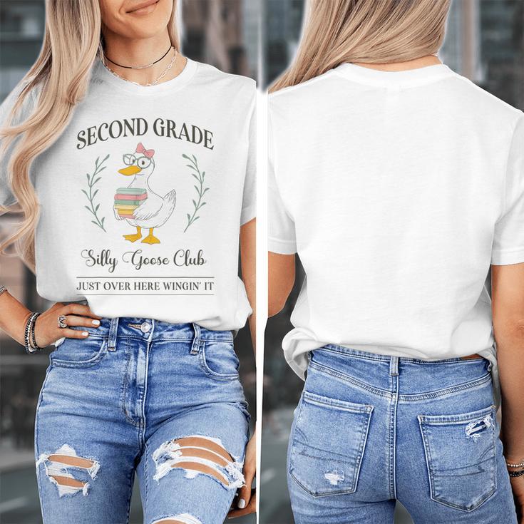 Second Grade Silly Goose Club For Teacher Or Student Women's T-Shirt, funny design Second Grade Silly Goose Club For Teacher Or Student Women's T-Shirt, funny design
