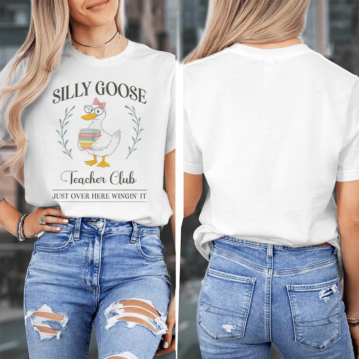 Silly Goose Teacher Club Women's T-Shirt, funny design Silly Goose Teacher Club Women's T-Shirt, funny design