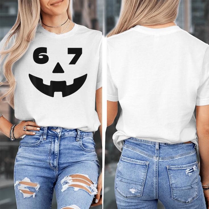 Six Seven Halloween Costume For Students Teachers 6 7 Women's T-Shirt, funny design Six Seven Halloween Costume For Students Teachers 6 7 Women's T-Shirt, funny design