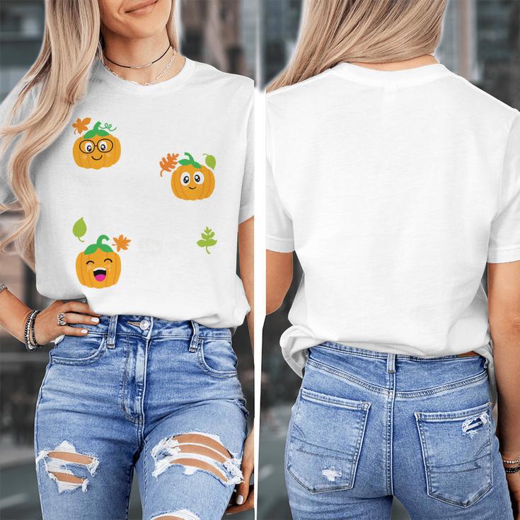 I Teach The Cutest Pumpkins In The Patch Teacher Women's T-Shirt, funny design