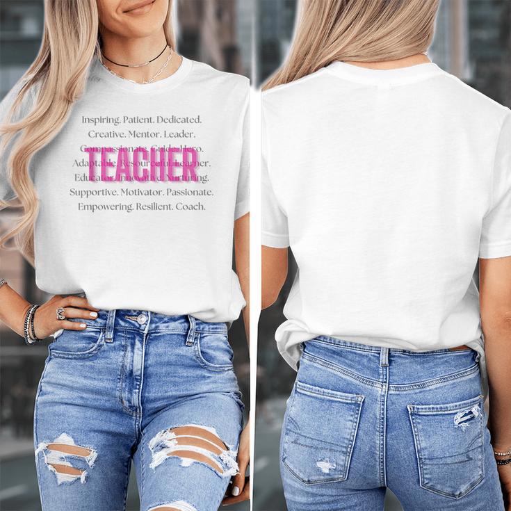 TEACH Inspirational Teacher Comfortable & Stylish T-Shirt Women's T-Shirt, funny design