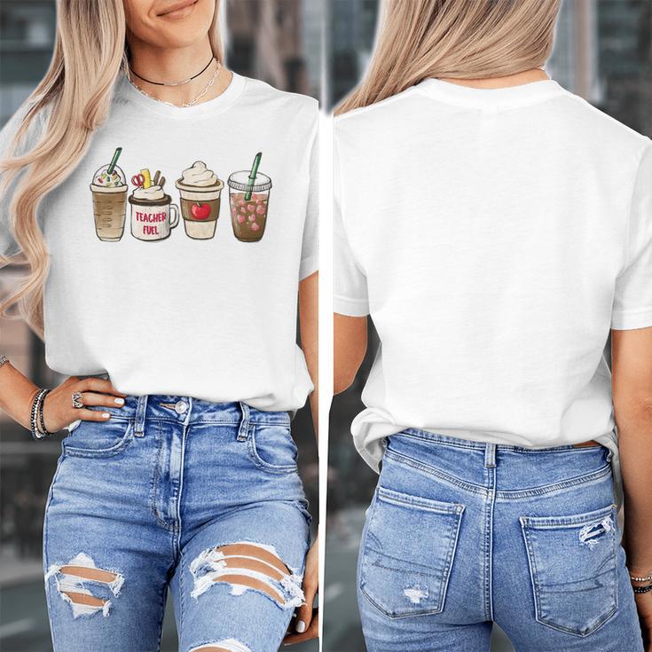 Teacher Fuel Coffee Teacher Mug Latte Iced Coffee Fall Women's T-Shirt, funny design Teacher Fuel Coffee Teacher Mug Latte Iced Coffee Fall Women's T-Shirt, funny design