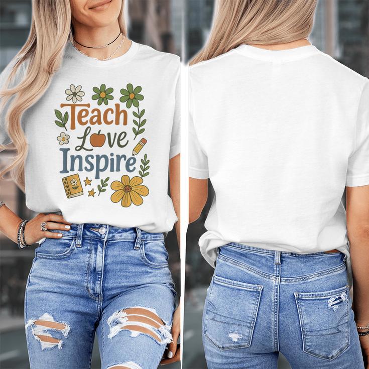 Teacher Inspire Love Women's T-Shirt, funny design Teacher Inspire Love Women's T-Shirt, funny design