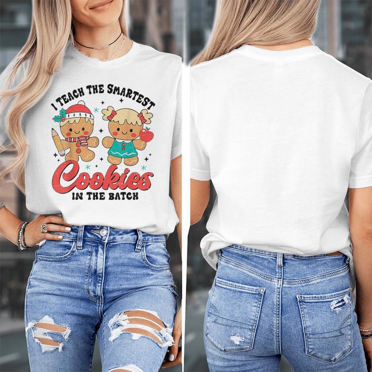 Teacher Of Smart Cookies Cute Gingerbread Teacher Christmas Women's T-Shirt, funny design Teacher Of Smart Cookies Cute Gingerbread Teacher Christmas Women's T-Shirt, funny design