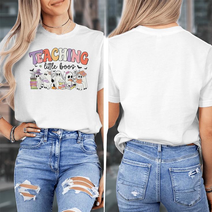 Teaching My Little Boos Teacher Ghost Teacher Halloween For Men Women Kids Women's T-Shirt, funny design Teaching My Little Boos Teacher Ghost Teacher Halloween For Men Women Kids Women's T-Shirt, funny design