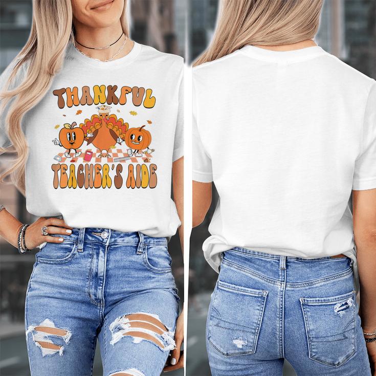 Thankful Teacher's Aide Thanksgiving Autumn Fall Women Men Women's T-Shirt, funny design Thankful Teacher's Aide Thanksgiving Autumn Fall Women Men Women's T-Shirt, funny design