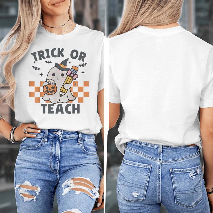 Trick Or Teach Teacher Women's T-Shirt, funny design Trick Or Teach Teacher Women's T-Shirt, funny design